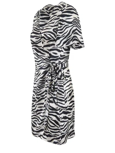 Mc2 Saint Barth Cedric Zebra Printed V In White