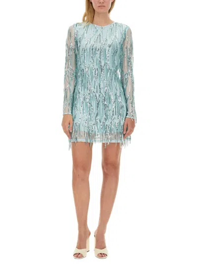 Shop Rotate Birger Christensen Mini Dress In Blue