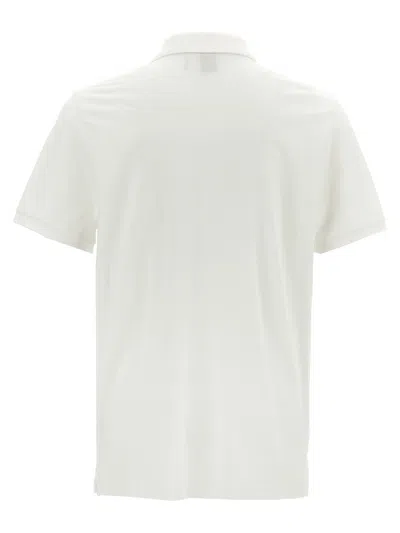 Moose Knuckles "everett Gold" Polo Shirt In White