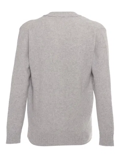 Kangra Cashmere Cardigan With Pockets In White