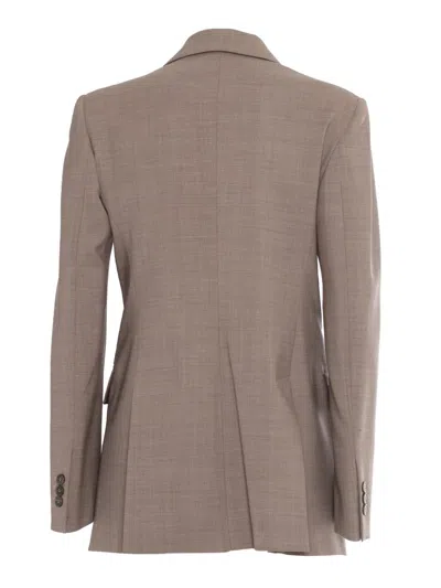 P.a.r.o.s.h Double Breasted Jacket In Gray