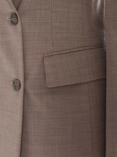 P.a.r.o.s.h Double Breasted Jacket In Gray