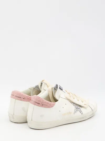 Shop Golden Goose Super-star Sneakers In White