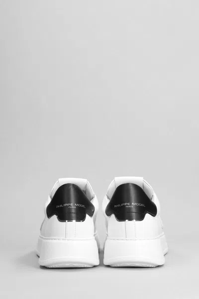 Shop Philippe Model Temple Sneakers In White