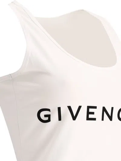 Givenchy Logo Cotton Tank Top In White