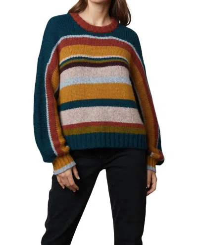 Velvet By Graham & Spencer Women's Samara Alpaca-blend Striped Sweater In Multi