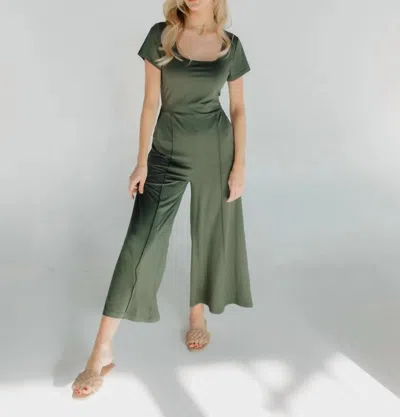 Savra√© Rae Tailored Jumpsuit In Green In Green