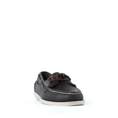 Shop Sebago Cayuga Brown Leather Loafer