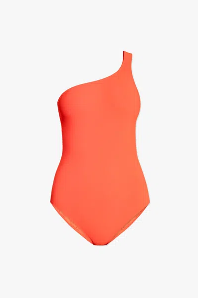 Isabel Marant One-shoulder Swimsuit In Orange