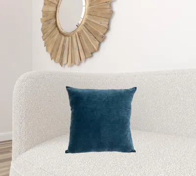 Homezia Aqua Teal Two Tone Throw Pillow