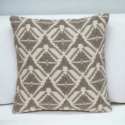 Homezia Antique Light Toned Throw Pillow