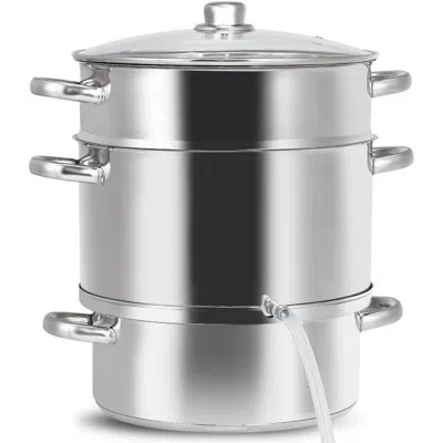 Quikfurn 11 Quart Stainless Steel Steamer / Fruit Vegetable Juicer