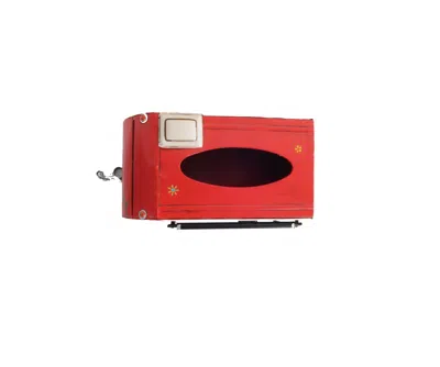 Homezia Red Camper Trailer Model Tissue Holder