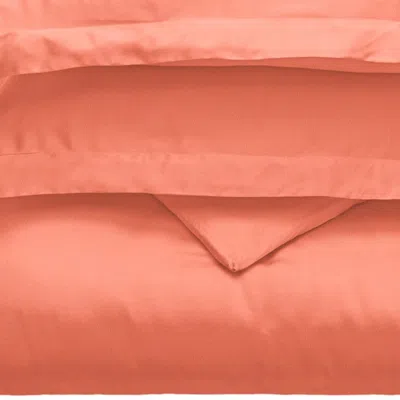 Homezia Coral King Cotton Blend 300 Thread Count Washable Duvet Cover Set