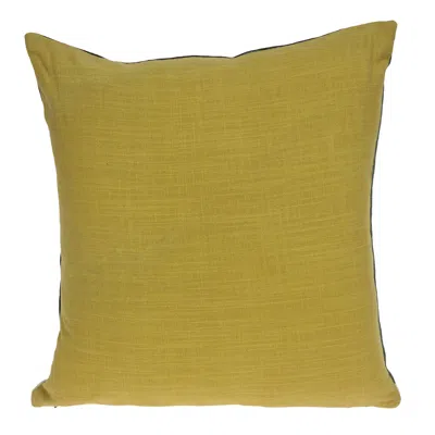 Homezia 20" X 20" Black Geometric Zippered 100% Cotton Throw Pillow