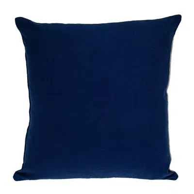 Homezia 20" X 20" Gray And Black Geometric Zippered 100% Cotton Throw Pillow