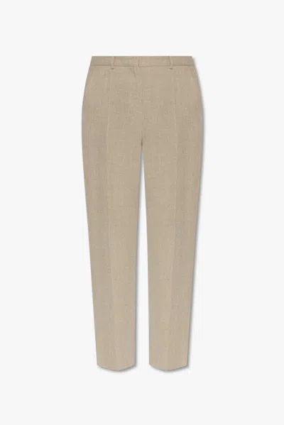 Totême Linen Trousers In Beige
