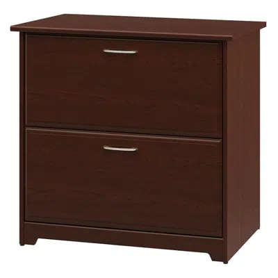 Quikfurn 2-drawer Lateral File Cabinet In Cherry Wood Finish