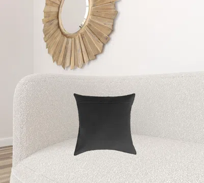 Homezia 16"x16" Salt And Pepper Black And White Cowhide Pillow 2 Pack
