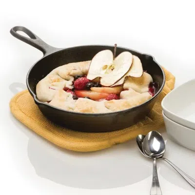 Quikfurn 8-inch Pre-seasoned Cast Iron Skillet Frying Pan With Pour Spouts Made In Usa