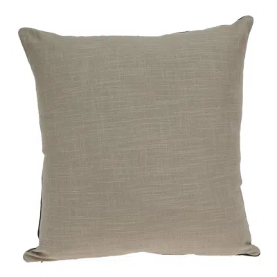 Homezia 20" X 20" Mustard Yellow And Black Zippered 100% Cotton Throw Pillow