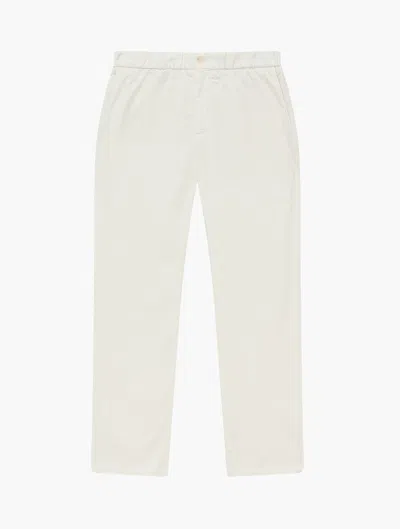 Shop Frescobol Carioca Bruno Cotton Trousers In Ivory