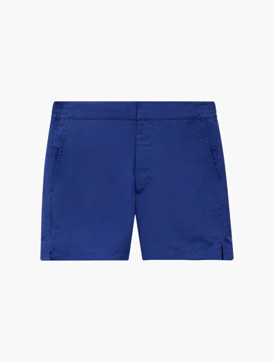 Frescobol Carioca Classic Swim Shorts In Navy-blue