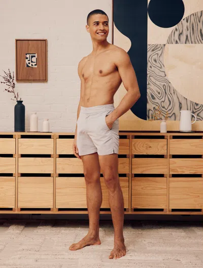 Frescobol Carioca Classic Swim Shorts In Smoke