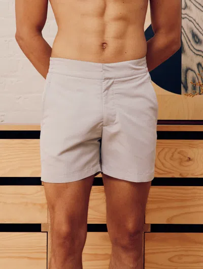 Frescobol Carioca Classic Swim Shorts In Smoke