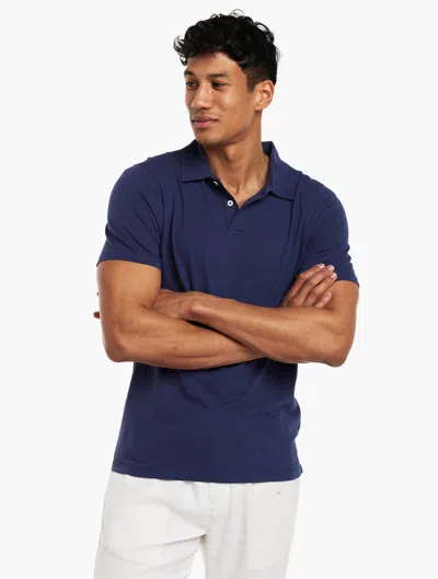 Frescobol Carioca Row Constantino Polo Shirt In Navy-blue