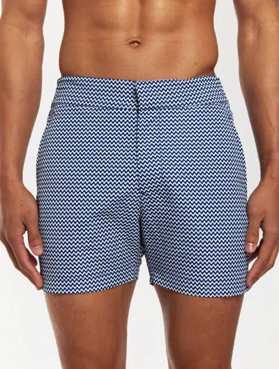 Frescobol Carioca Copacabana Classic Swim Shorts In Navy-blue