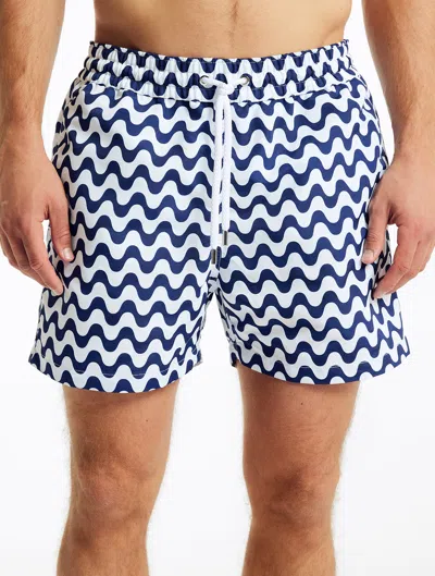 Frescobol Carioca Copacabana Sport Swim Shorts In Navy-blue
