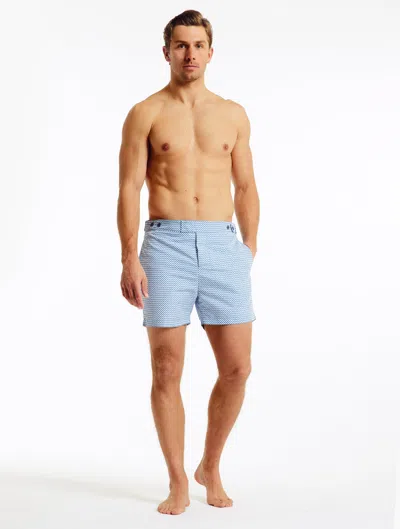 Frescobol Carioca Copacabana Tailored Swim Shorts In Slate Blue