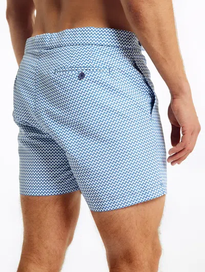 Frescobol Carioca Copacabana Tailored Swim Shorts In Slate Blue