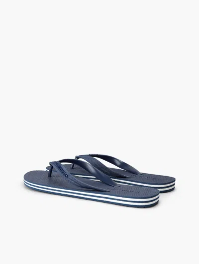 Shop Frescobol Carioca Fabio Flip Flops In Navy