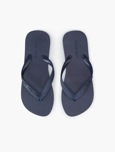 Shop Frescobol Carioca Fabio Flip Flops In Navy