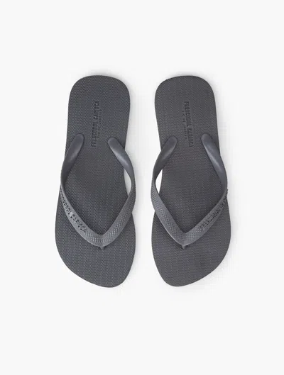 Frescobol Carioca Fabio Flip Flops In Charcoal