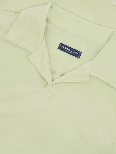 Frescobol Carioca Faustino Terry Cotton Polo In Cotton Green