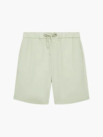 Frescobol Carioca Felipe Linen Shorts In Sky Light