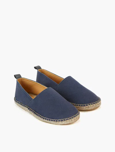Frescobol Carioca Row Helio Canvas Espadrilles In Navy-blue