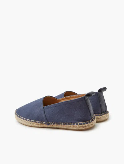 Frescobol Carioca Row Helio Canvas Espadrilles In Navy-blue