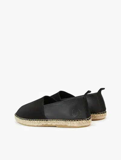 Frescobol Carioca Row Helio Suede Espadrilles In Black