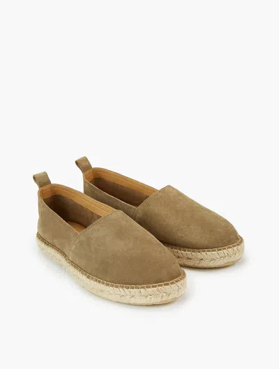 Frescobol Carioca Helio Suede Espadrilles In Sand