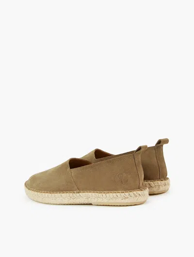 Frescobol Carioca Helio Suede Espadrilles In Sand