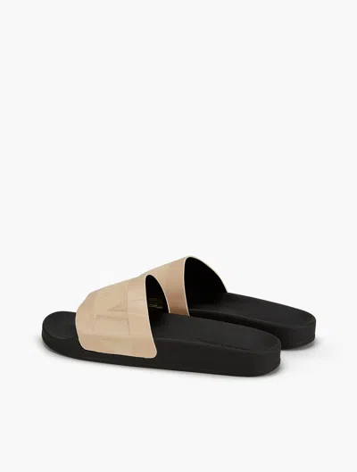 Frescobol Carioca Humberto Suede Sliders In Sand