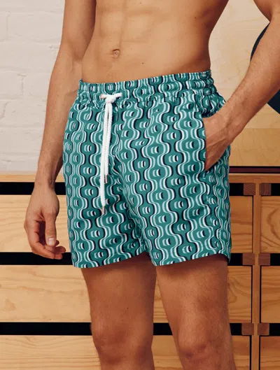 Frescobol Carioca Ipanema Camada Sport Swim Shorts In Teal