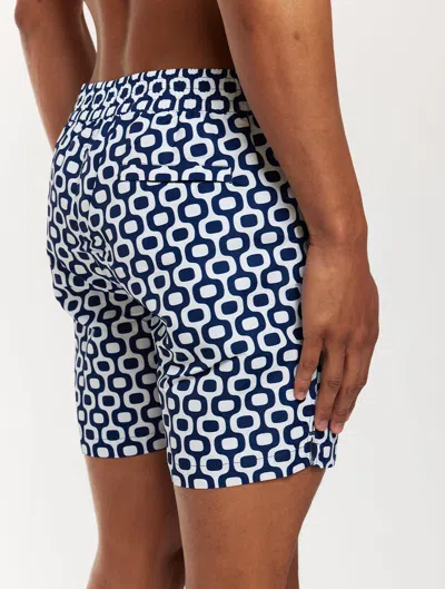 Frescobol Carioca Row Ipanema Classic Swim Shorts In Navy-blue