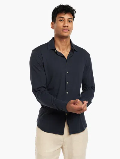 Frescobol Carioca Row Marcio Jersey Shirt In Ink