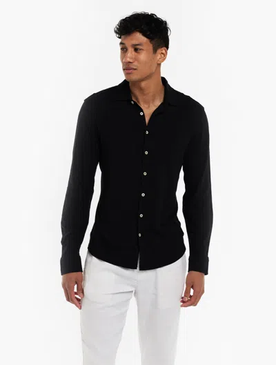 Frescobol Carioca Row Marcio Jersey Shirt In Black