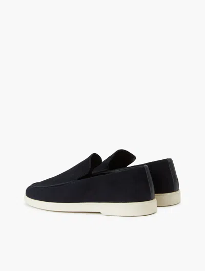 Frescobol Carioca Miguel Suede Loafers In Midnight-blue
